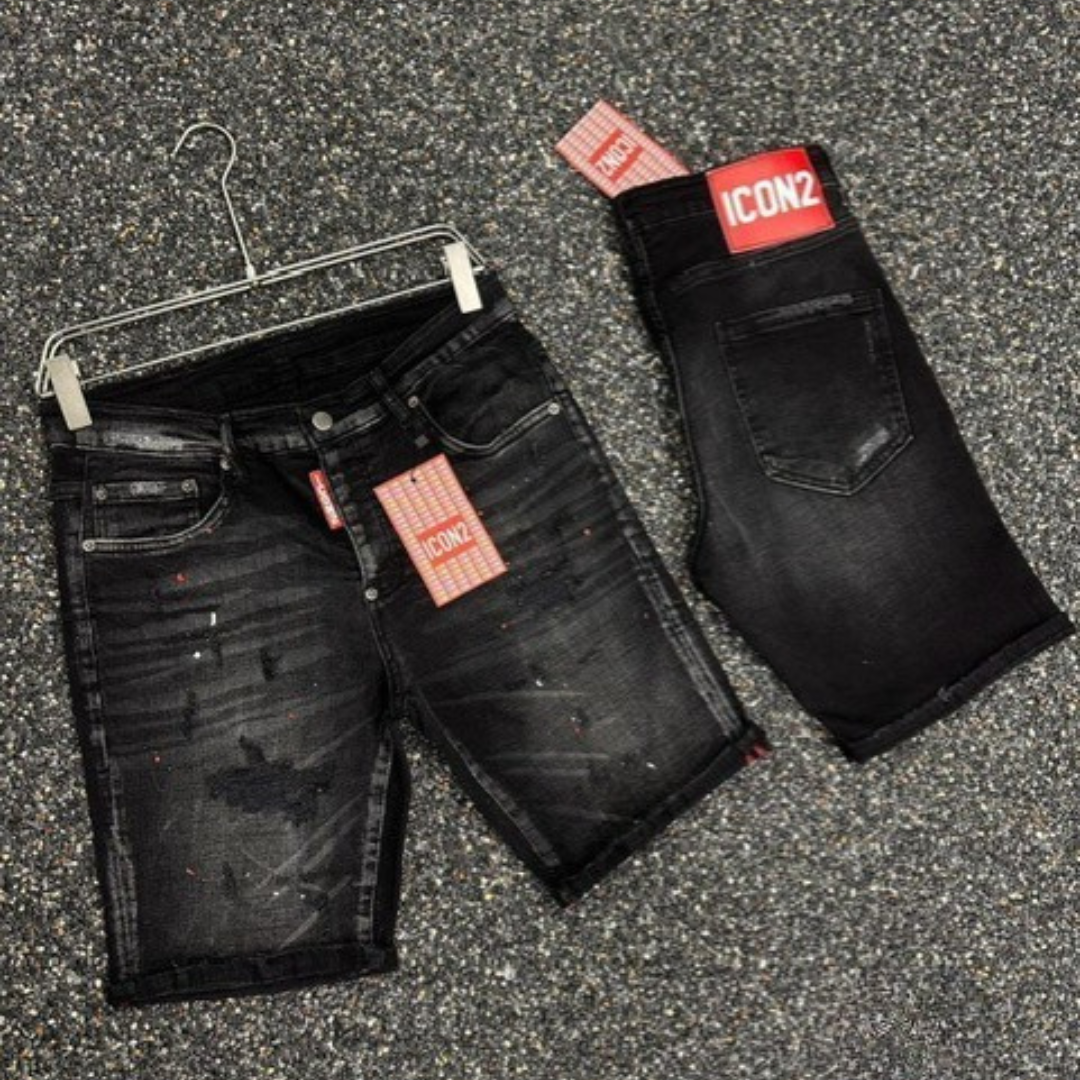 Icon2 blauw slimfit short jeans 508/1 - Streetfashion 86