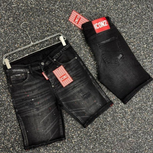 Icon2 zwart slimfit short jeans 509/1 - Streetfashion 86