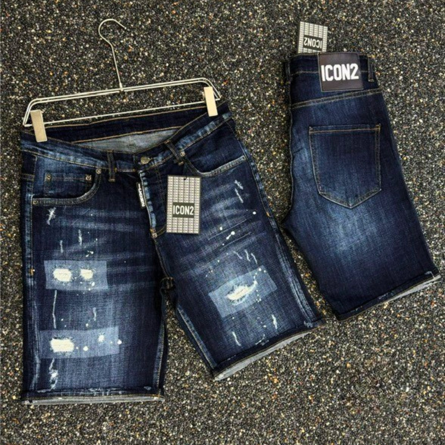 Icon2 blauw slimfit short jeans 697/1