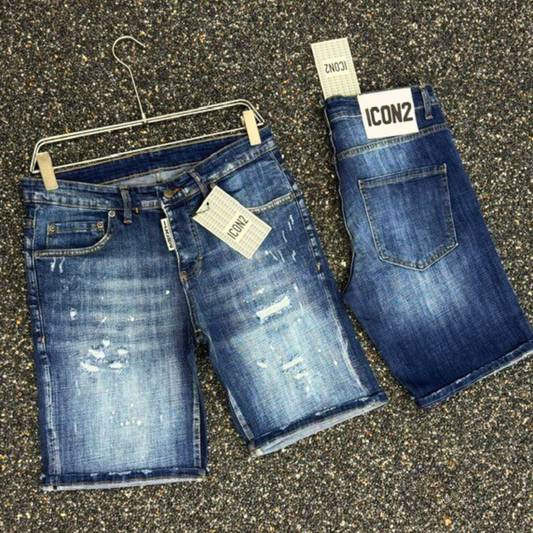 Icon2 blauw slimfit short jeans 697/4