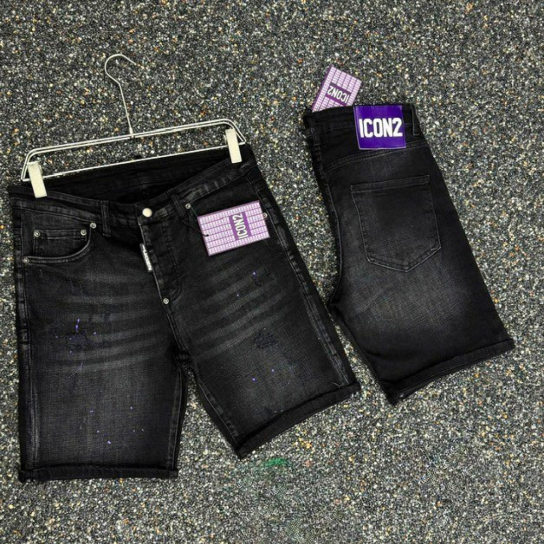 Icon2 blauw slimfit short jeans 696/4 - Streetfashion 86