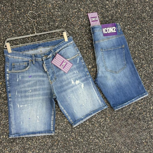Icon2 blauw slimfit short jeans 697/5 - Streetfashion 86
