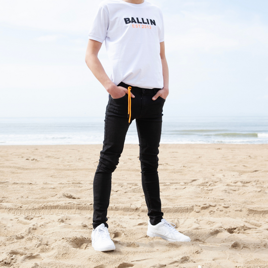 Skinny jeans heren Ballin zwart - Streetfashion 86