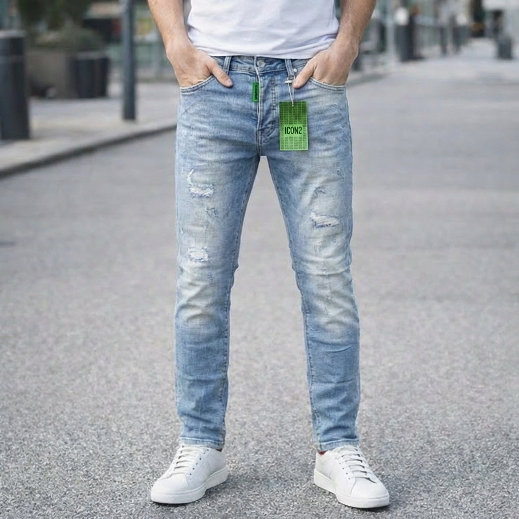 Icon2 blauw slimfit jeans 528/5 - Streetfashion 86