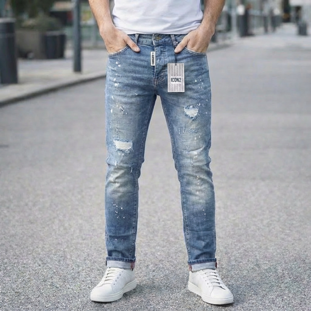 Icon2 blauw slimfit jeans 528/4 - Streetfashion 86