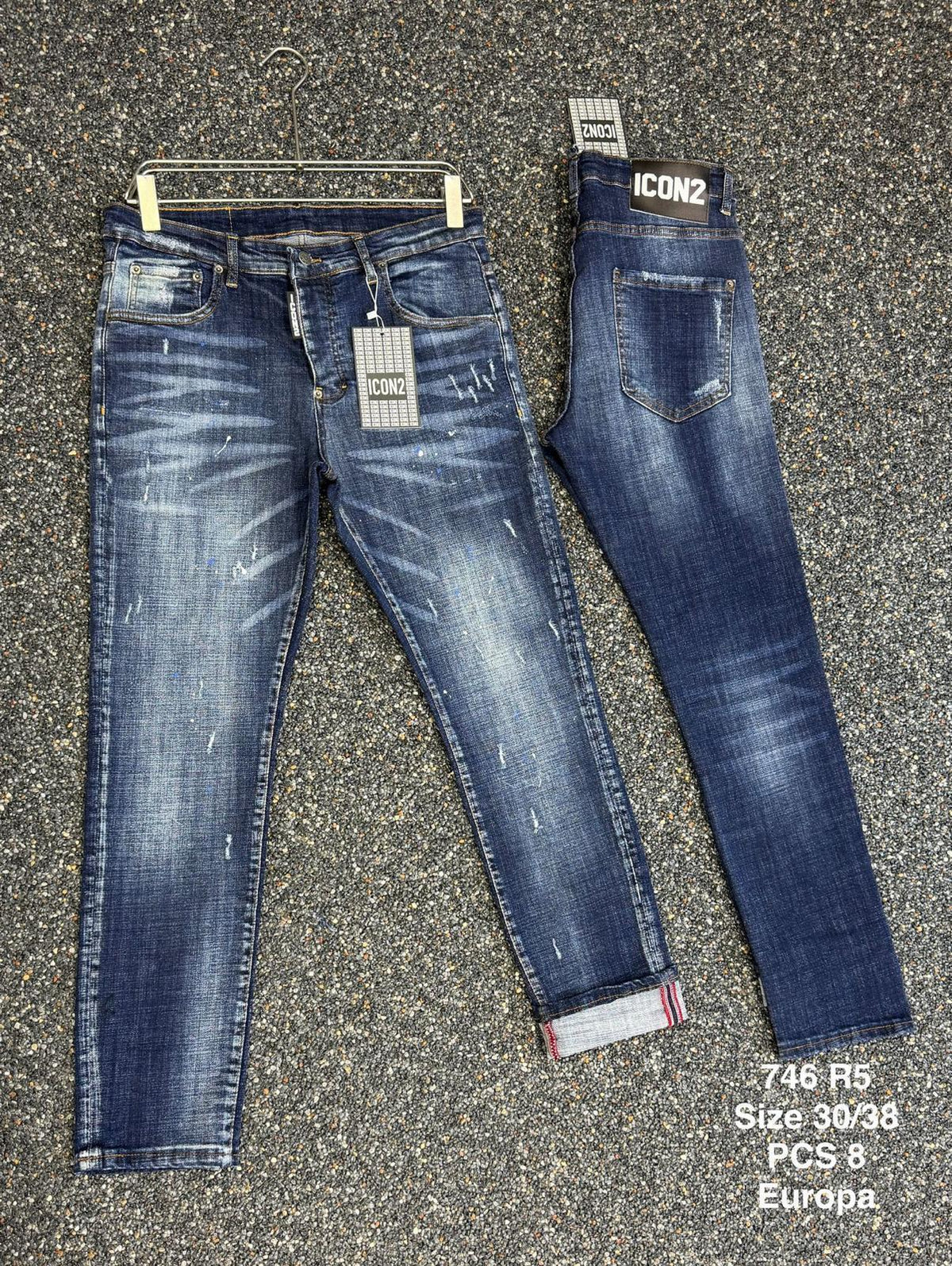 Icon2 blauw slimfit jeans 746/5