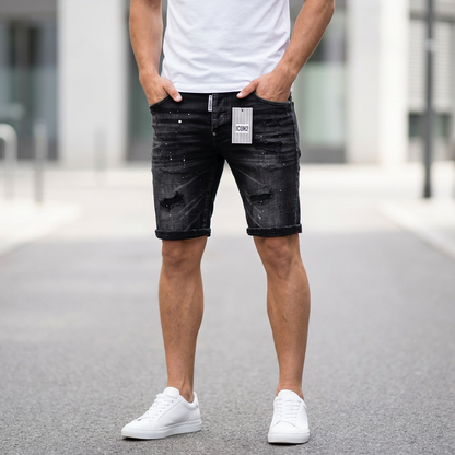 Icon2 blauw slimfit short jeans 508/2 - Streetfashion 86