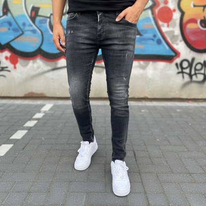 Icon2 zwart slimfit jeans heren 896 - Streetfashion 86