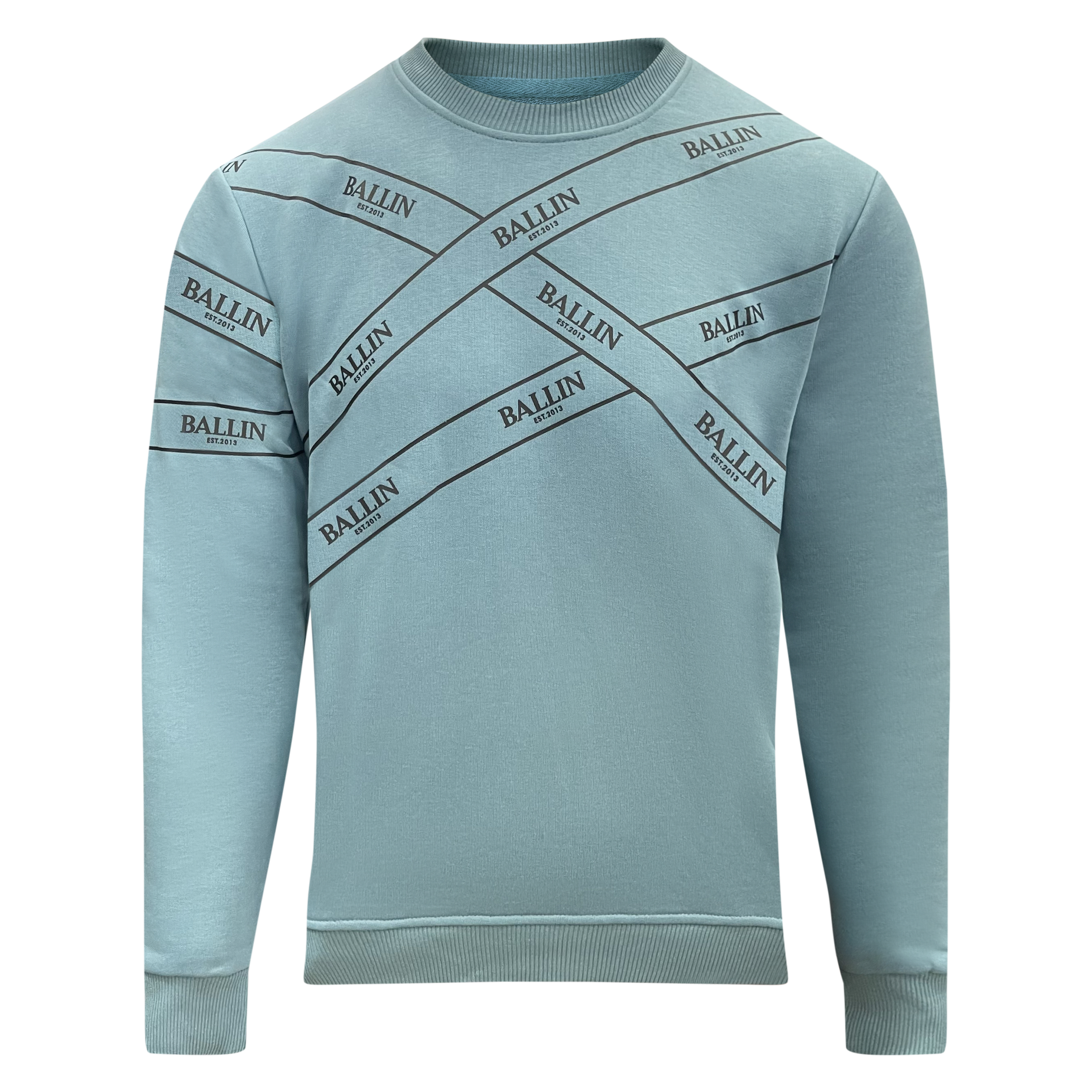 Sweater heren Ballin pale blue brand - Streetfashion 86