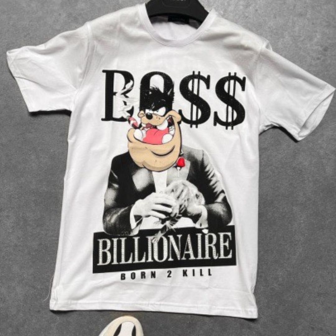 T-shirt heren- billionaire* - Streetfashion 86
