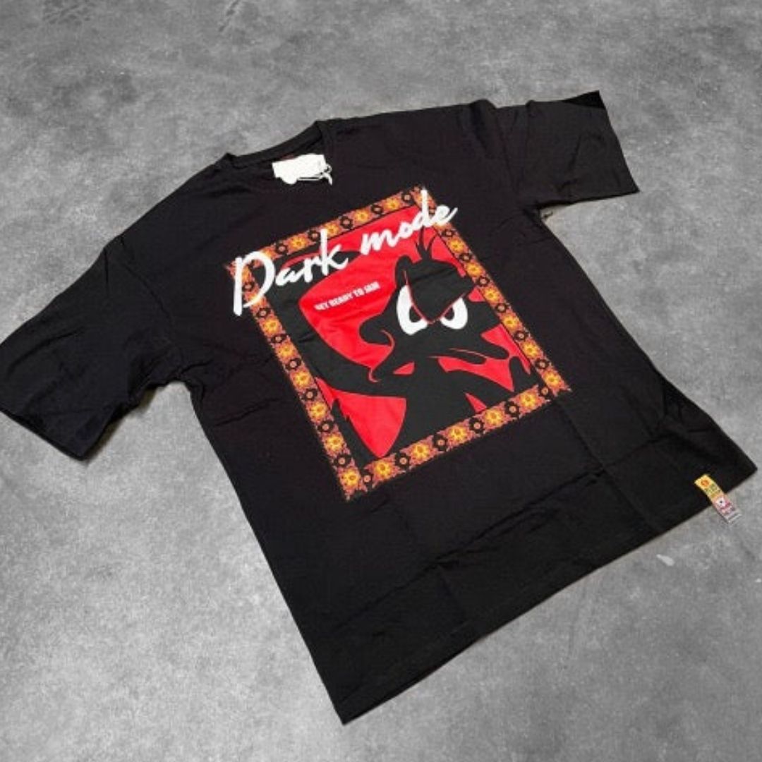 T-shirt zwart dark mode - Streetfashion 86