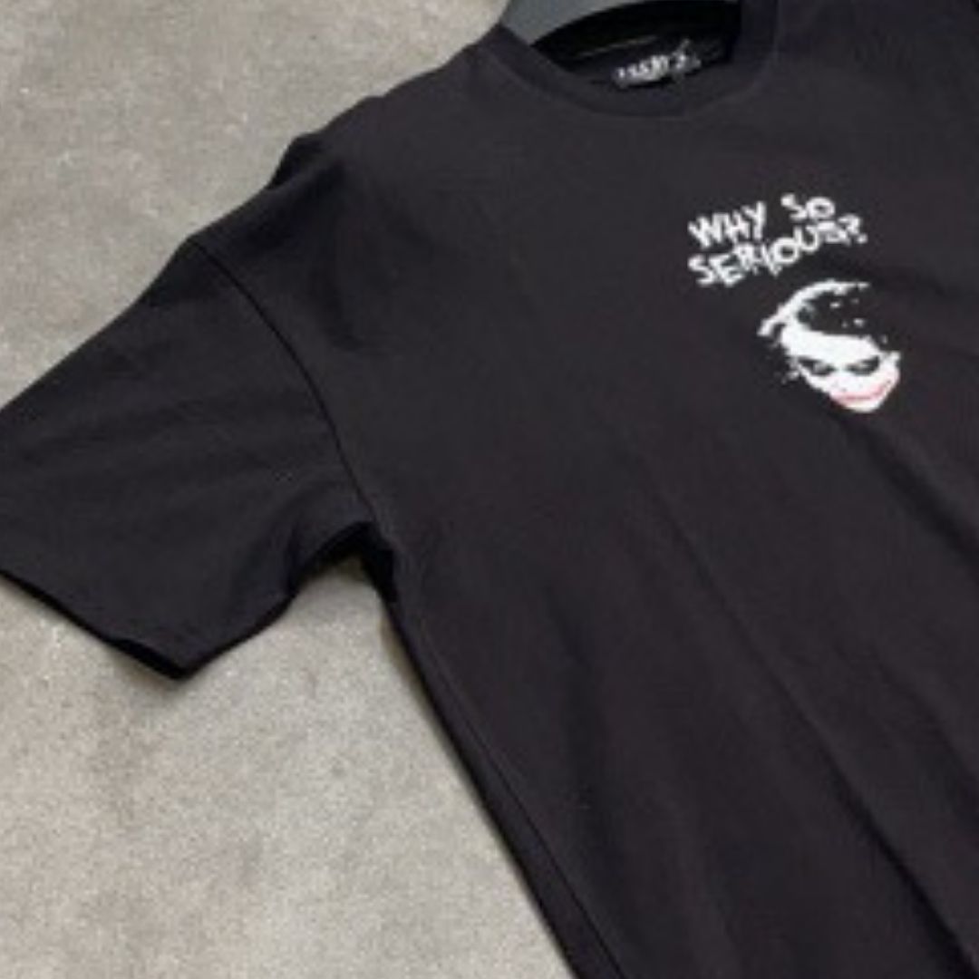T-shirt heren -the joker overized zwart - Streetfashion 86