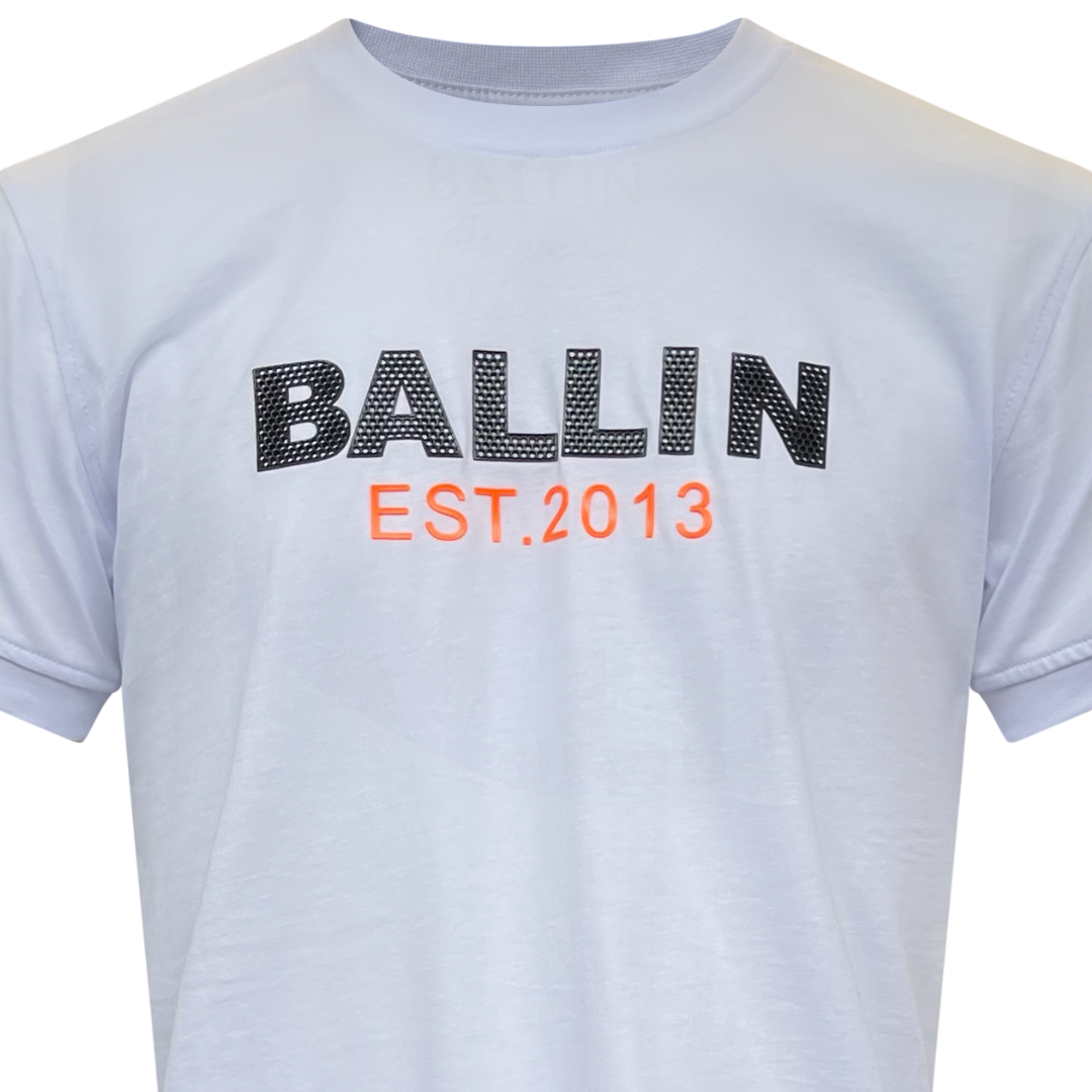 T-shirt heren Ballin -wit - Streetfashion 86