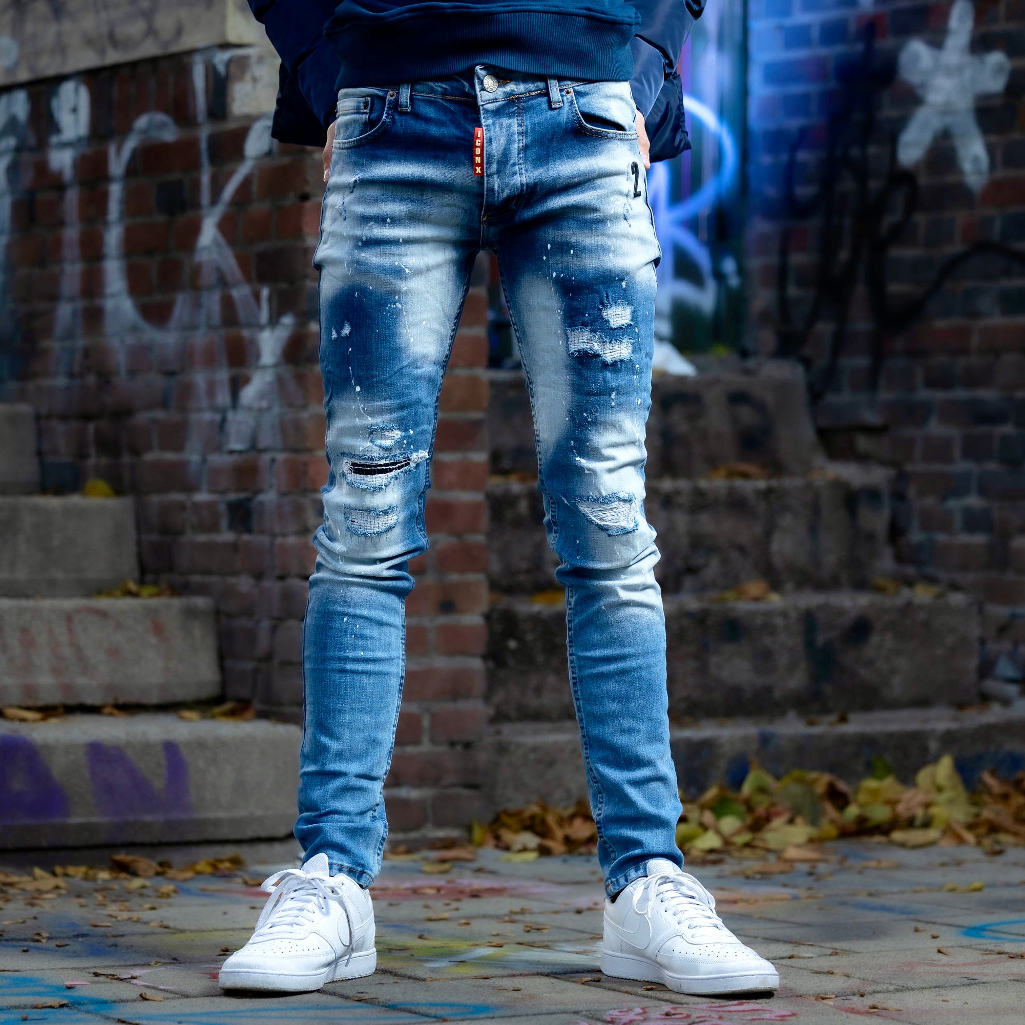 Gedeeltelijk Sluit een verzekering af idioom Skinny jeans heren icon2 licht blauw 4150 – Streetfashion 86