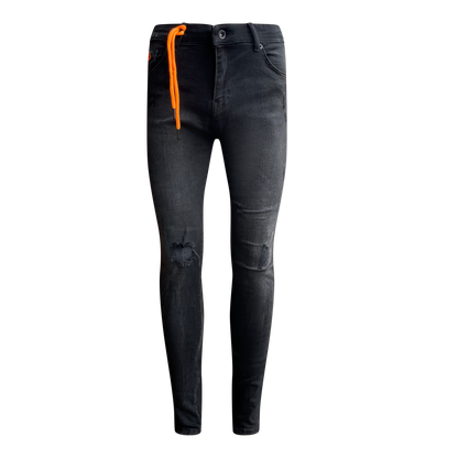 Skinny jeans heren Ballin zwart - Streetfashion 86
