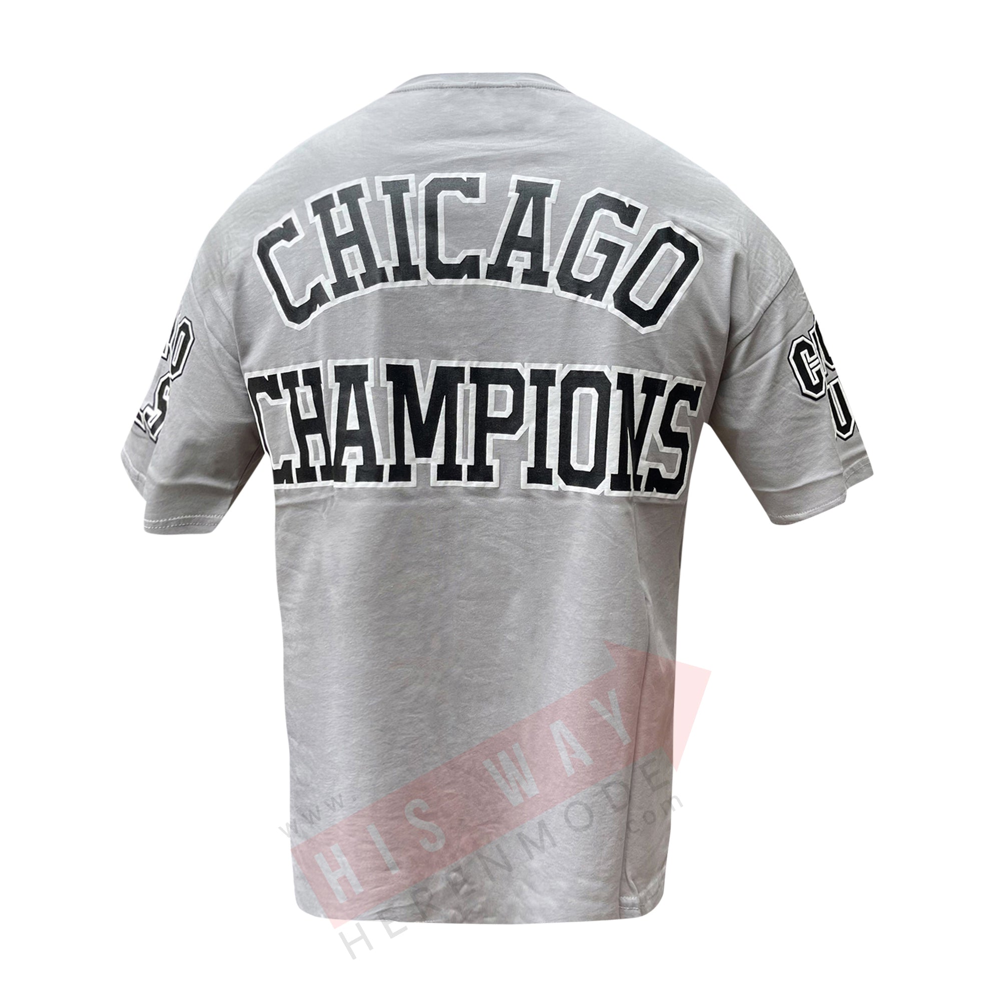 T-shirt heren-Chicago bulls grijs - Streetfashion 86