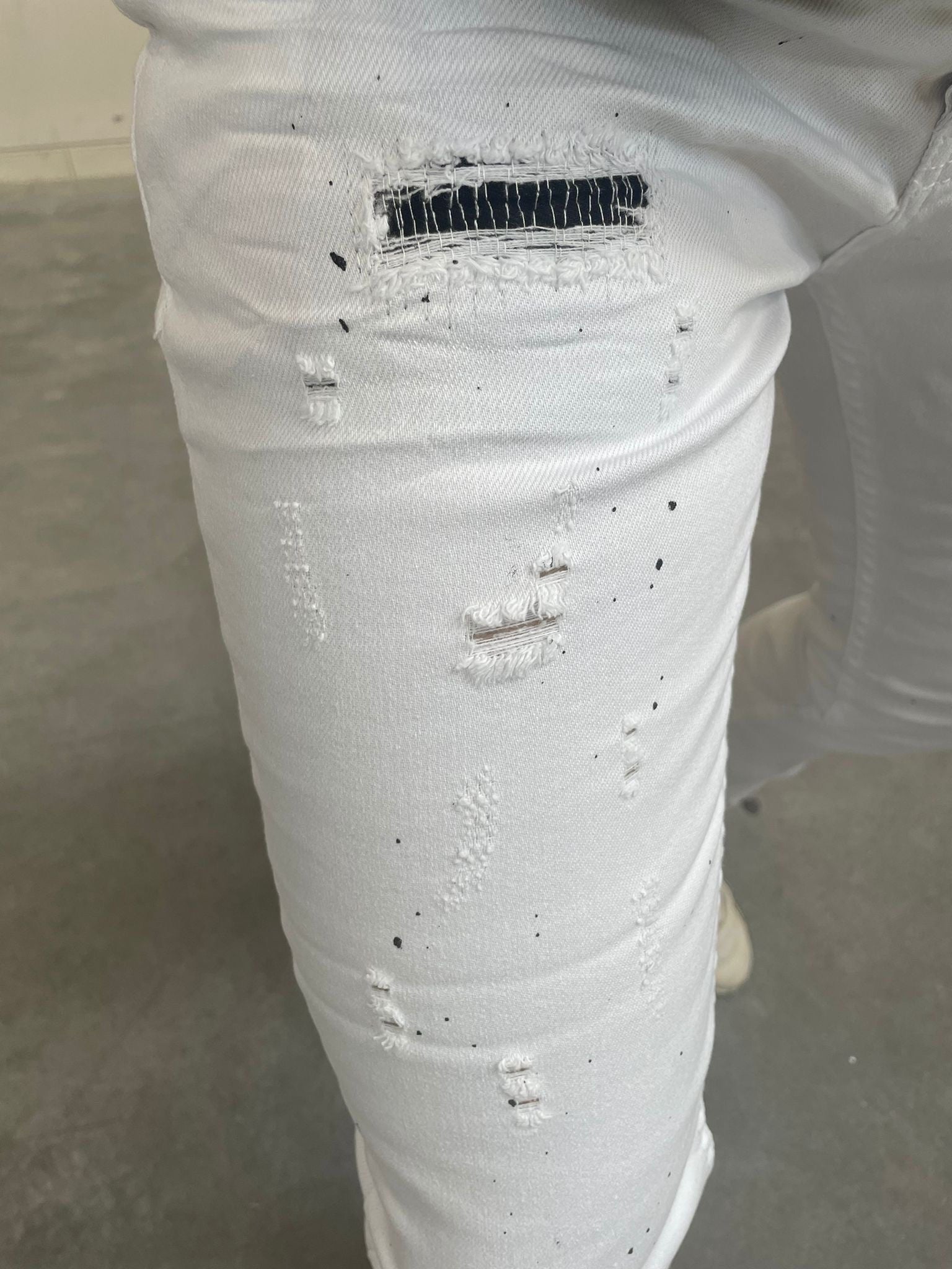 Heren skinny jeans icon2 wit - Streetfashion 86