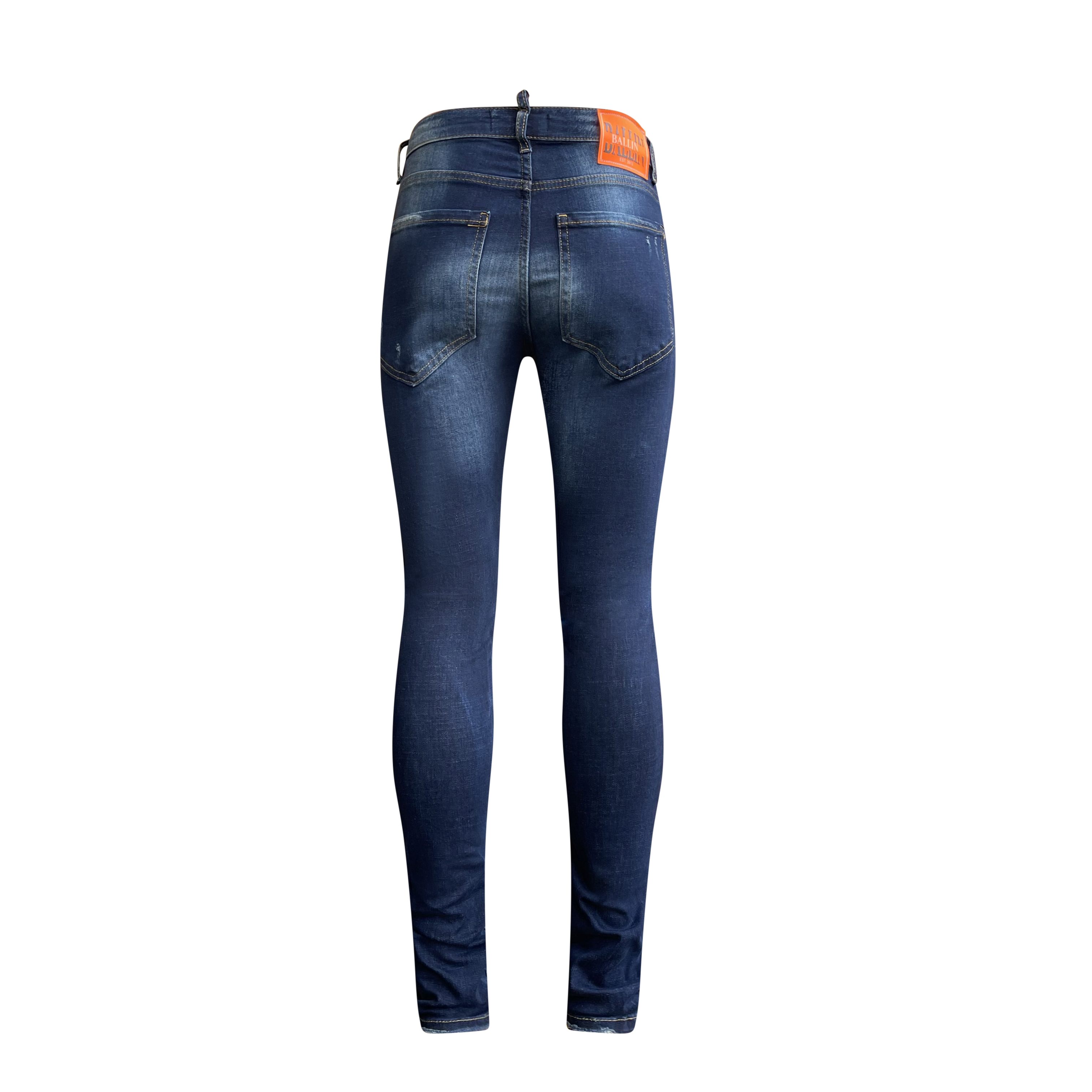 Skinny jeans heren Ballin donker blauw - Streetfashion 86