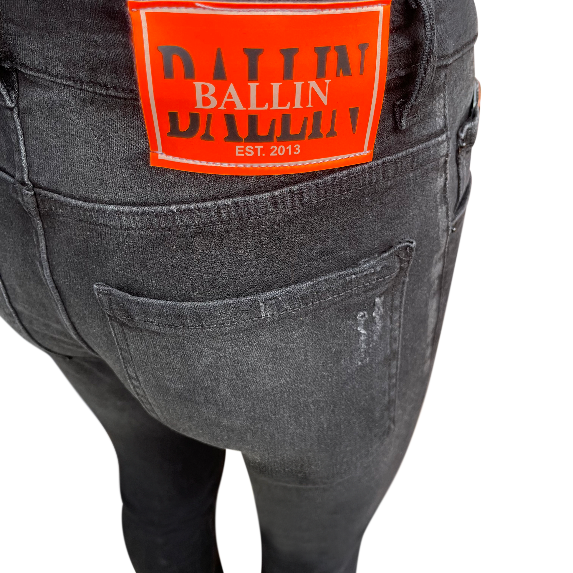 Skinny jeans heren Ballin zwart - Streetfashion 86