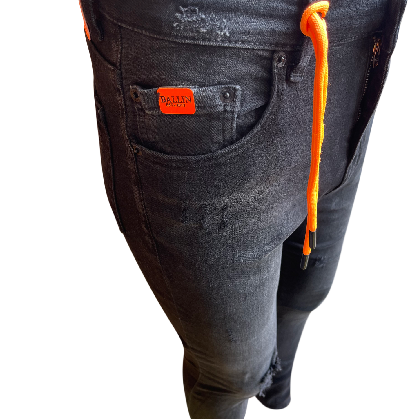 Skinny jeans heren Ballin zwart - Streetfashion 86